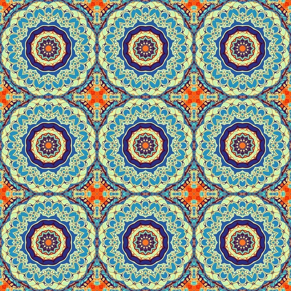 Abstrakcyjny Wzór Kwadratowe Ozdobne Regularne Tło Płynny Wzór Vintage Mozaika — Zdjęcie stockowe