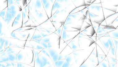 Soyut dijital fraktal model. Yatay oryantasyon. Soyut geleceksel geometrik resim.