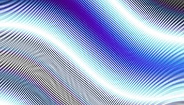 Soyut dijital fraktal model. Yatay oryantasyon. İnce satır tekrarı.