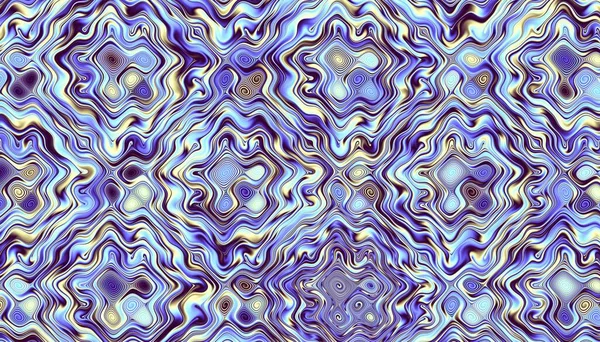 Абстрактний Цифровий Фрактальний Візерунок Геометричний Орнамент Орнаментальних Спіралей — стокове фото