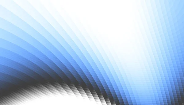 Modello Frattale Digitale Astratto Orientamento Orizzontale Linea Blu Curva Sfondo — Foto Stock