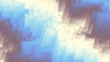 Soyut geometrik fraktal desen. Yatay yönelim.