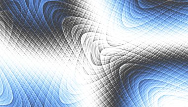 Soyut dijital fraktal model. Yatay oryantasyon. Dalgalı doku.