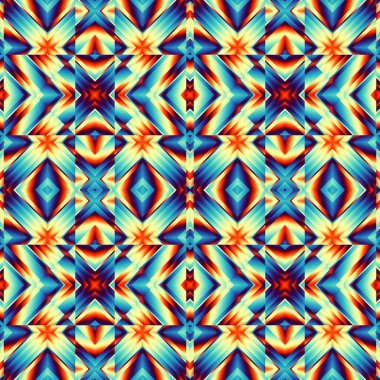 Soyut dijital fraktal model. Kusursuz geometrik süs.