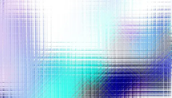 Abstrakt Digitalt Fraktalmönster Suddig Konsistens Med Glaseffekt Vit Bakgrund Horisontell — Stockfoto