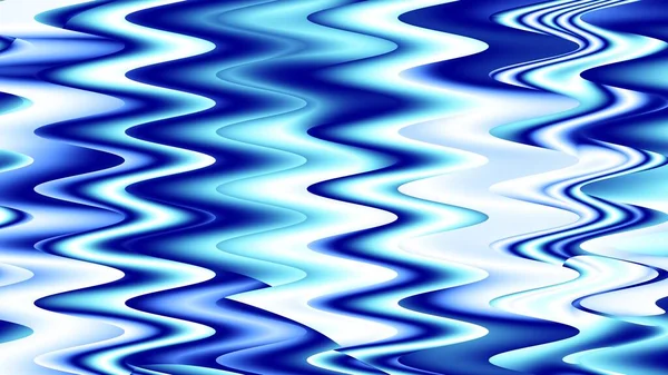 Abstraktes Digitales Fraktalmuster Blaue Wellen Horizontaler Hintergrund Mit Seitenverhältnis — Stockfoto
