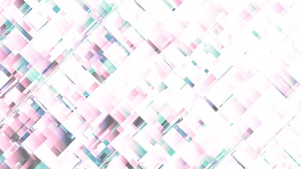Abstrakcyjny Cyfrowy Wzór Fraktalny Geometryczny Wzór Mozaiki Futurystycznej Technologii Poziome — Zdjęcie stockowe