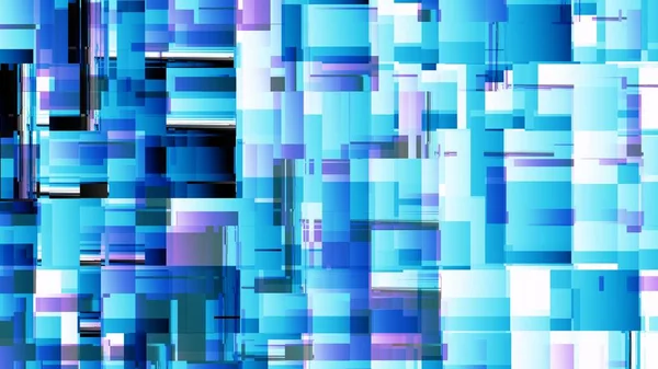 Abstraktes Digitales Fraktalmuster Geometrisches Mosaik Futuristischer Technologiemuster Horizontaler Hintergrund Mit — Stockfoto