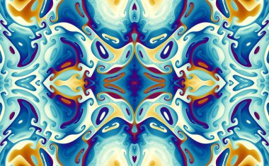 Soyut model. Süslü, düzenli bir arka plan. Kusursuz desen. Klasik mozaik sanat modeli. Görünüm oranı 16: 9 olan yatay arkaplan