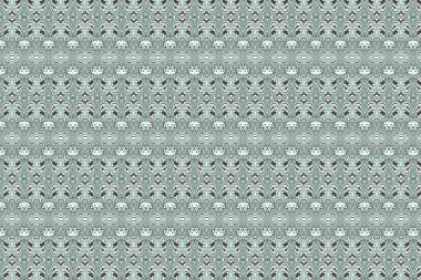 Soyut dijital fraktal model. Yatay oryantasyon. Soyut klasik süs dokusu.