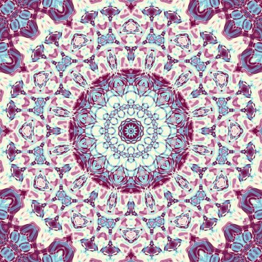 Soyut dijital fraktal model. Soyut mandala geçmişi. Kusursuz desen.