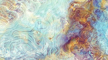 Soyut dijital fraktal model. Mermer dokusunun taklidi. Görünüm oranı 16: 9 olan yatay arkaplan