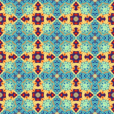 Soyut model. Düzenli kare dekoratif arka plan. Kusursuz desen. Klasik mozaik sanat modeli.