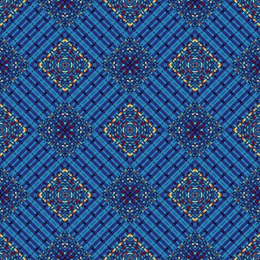 Soyut model. Düzenli kare dekoratif arka plan. Kusursuz desen. Klasik mozaik sanat modeli.