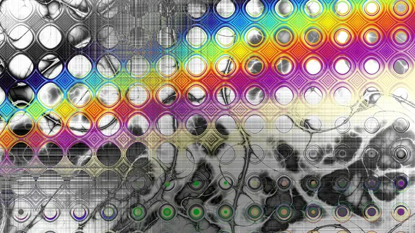 Abstract Texture Grunge Glitch Image Polka Dot Horizontal Background Aspect — Stock Photo, Image
