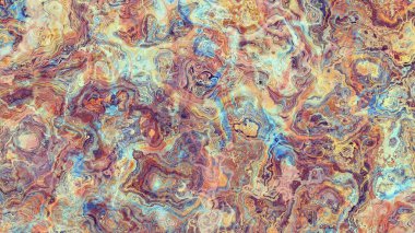 Soyut dijital fraktal model. Soyut mermer dokusu. Görünüm oranı 16: 9 olan yatay arkaplan