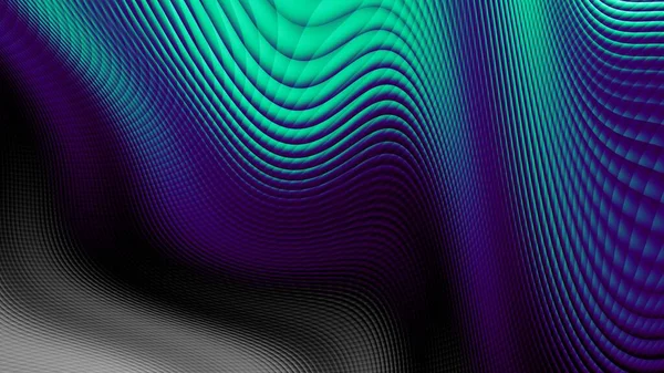 アブストラクトディジタルフラクタルパターン暗波パターン — ストック写真