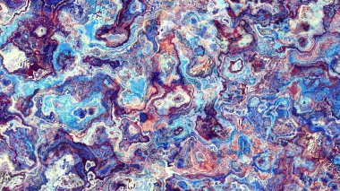 Soyut dijital fraktal model. Soyut mermer dokusu. Görünüm oranı 16: 9 olan yatay arkaplan