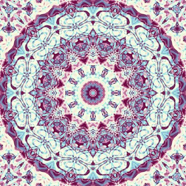 Soyut dijital fraktal model. Soyut mandala geçmişi. Kusursuz desen.