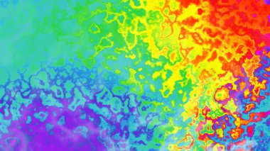 Soyut dijital fraktal model. Görünüm oranı 16: 9 Psikedelik mermer desenli yatay arkaplan.