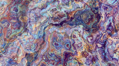 Soyut dijital fraktal model. Soyut mermer dokusu. Görünüm oranı 16: 9 olan yatay arkaplan