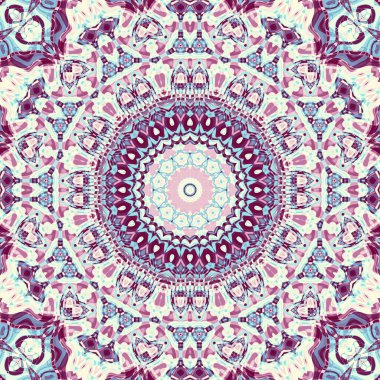 Soyut dijital fraktal model. Soyut mandala geçmişi. Kusursuz desen.