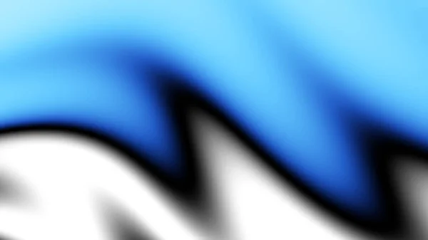 摘要数字分形模型 在空白的白色背景上模糊蓝色波浪形线 横向背景 宽高比16 — 图库照片