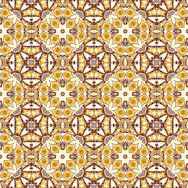 Abstraktní Vzorec Čtvercové Ornamentální Pravidelné Pozadí Bezproblémový Vzorec Vintage Mosaic — Stock fotografie