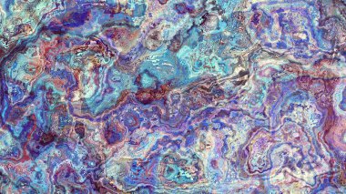 Soyut dijital fraktal model. Soyut mermer dokusu. Görünüm oranı 16: 9 olan yatay arkaplan