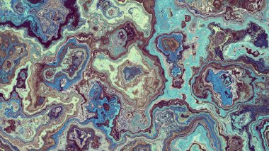 Soyut dijital fraktal model. Mermer dokusunun taklidi. Görünüm oranı 16: 9 olan yatay arkaplan