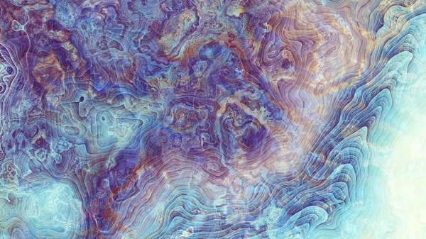 Abstraktes Digitales Fraktalmuster Nachahmung Der Marmorstruktur Horizontaler Hintergrund Mit Seitenverhältnis — Stockfoto