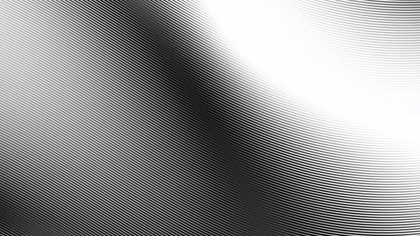 Abstraktní Digitální Fraktál Černobílý Vlnitý Vzor Horizontální Pozadí Poměrem Stran — Stock fotografie