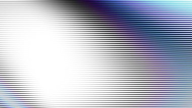 Dijital fraktal desen. Soyut arkaplan. Beyaz arka planda ince çizgiler. Görünüm oranı 16: 9 olan yatay arkaplan