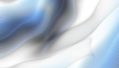 Soyut dijital fraktal model. Yatay oryantasyon. Bulanık dalgalı çizgi deseni.