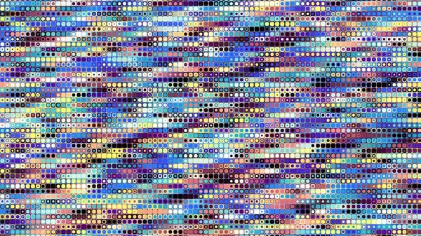 Digitális Fraktál Minta Absztrakt Háttér Kis Körök Mozaik Csempe Textúra — Stock Fotó