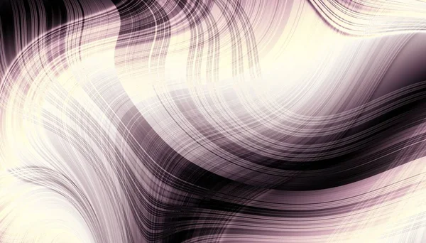 Abstract Digitaal Fractal Patroon Golvende Textuur Gladde Dunne Lijnen Textuur — Stockfoto