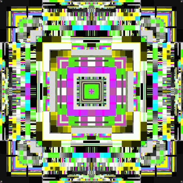 Cyfrowy Wzór Fraktalny Abstrakcyjne Tło Abstrakcyjny Symetryczny Obraz Technologii Usterki — Zdjęcie stockowe