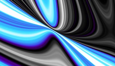 Soyut dijital fraktal model. Yatay oryantasyon. Soyut gelecek resmi.