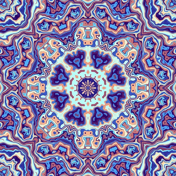 Patrón Fractal Digital Abstracto Patrón Mandala Ornamental Abstracto — Foto de Stock