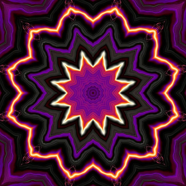 Soyut dijital sanat fraktal deseni. Uzay mandala deseni. Esrarengiz yoga soyut geçmişi.