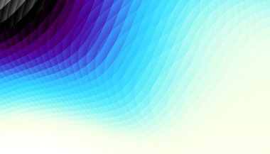 Soyut dijital fraktal model. Yatay oryantasyon. Beyaz arkaplanda dalgalı desen.