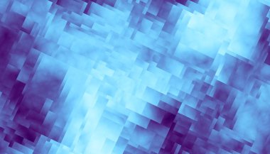 Soyut geometrik fraktal desen. Yatay yönelim.