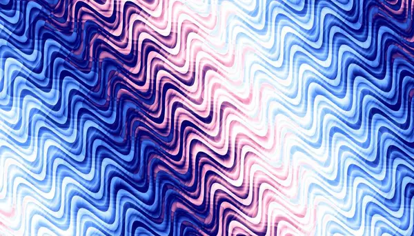 Abstract Digital Fractal Pattern Horizontal Orientation Psychedelic Wavy Texture — Stock Photo, Image