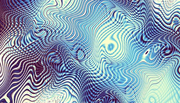 Абстрактный Цифровой Фрактальный Рисунок Волнистая Текстура Горизонтальная Ориентация — стоковое фото