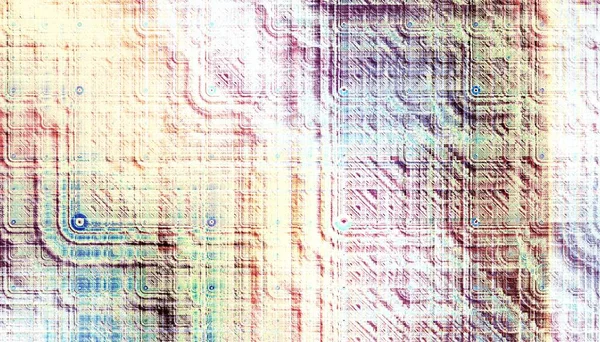 Abstraktes Digitales Fraktalmuster Futuristische Grunge Textur Horizontale Orientierung — Stockfoto