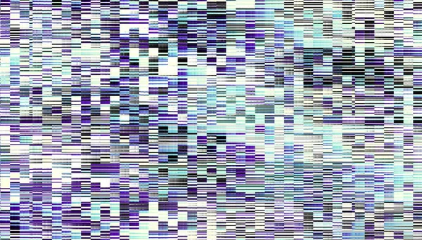 Abstraktní Digitální Fraktál Geometrický Vzorec Nízkém Poly Stylu Vodorovná Orientace — Stock fotografie