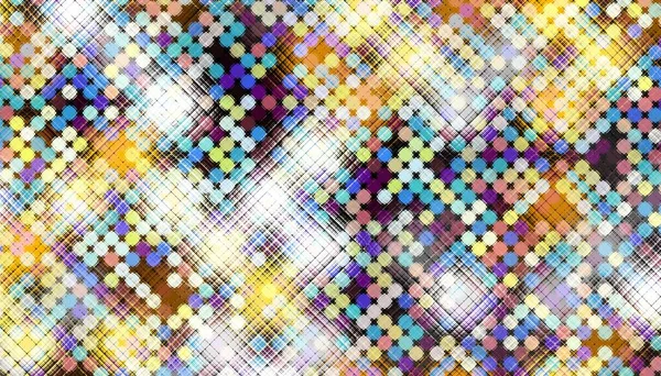 Soyut dijital fraktal model. Yatay oryantasyon. Polka nokta deseni.