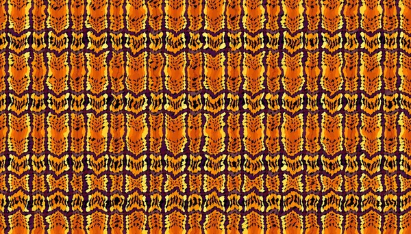 Soyut dijital fraktal model. Afrika etnik tarzında yatay yönelim modeli. Kabile süsü.