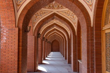 Ganja kentindeki İmam Camii 'nin İslami mimari detayları - Azerbaycan