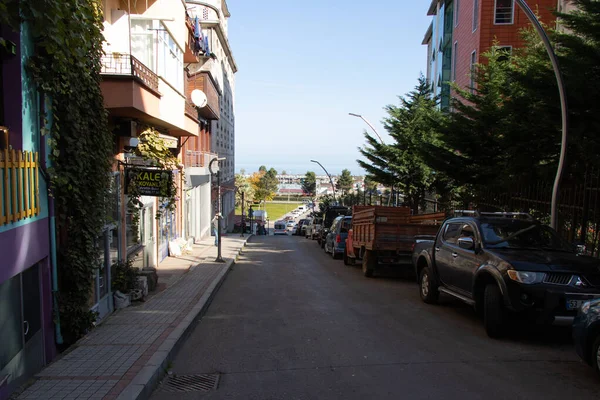 A cidade portuária da região do Mar Negro. Arroz - Turquia: 9 de novembro de 2021 — Fotografia de Stock